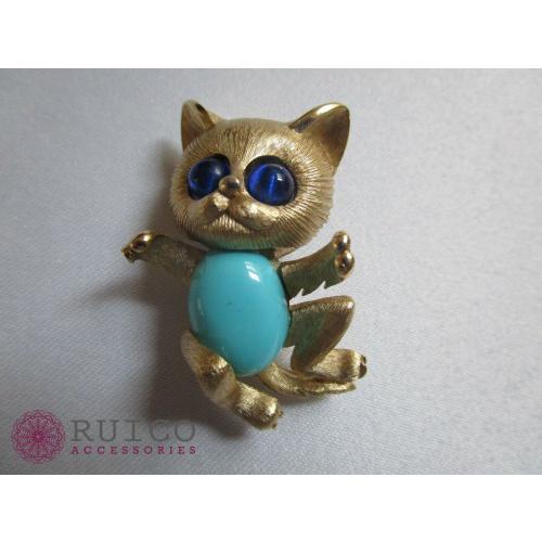 TRIFARI トリファリ ブローチ ラインストーン アンティーク TRIFARI トリファリ ブローチ ビンテージ