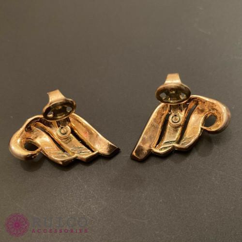 TRIFARI トリファリ イヤリング ピアス ゴールド アンティーク TRIFARI トリファリ イヤリング ピアス ビンテージ