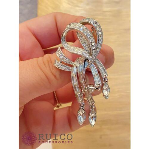 TRIFARI トリファリ ブローチ リボン アンティーク