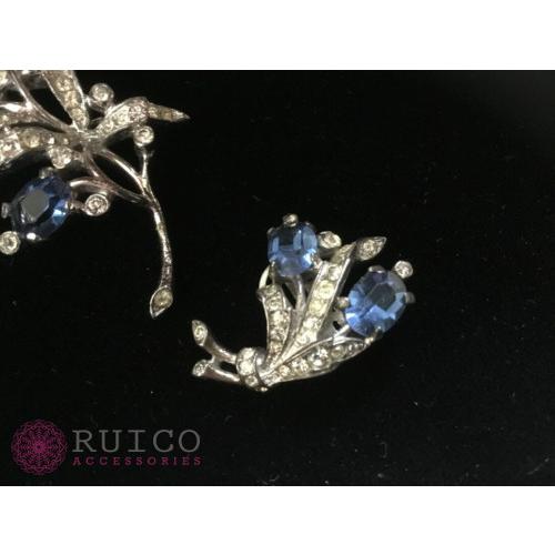 TRIFARI トリファリ ブローチ ラインストーン アンティーク TRIFARI トリファリ ブローチ ビンテージ