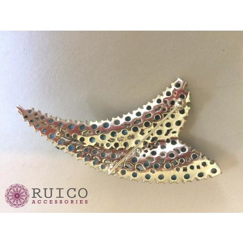 TRIFARI トリファリ ブローチ ラインストーン アンティーク TRIFARI トリファリ ブローチ ビンテージ