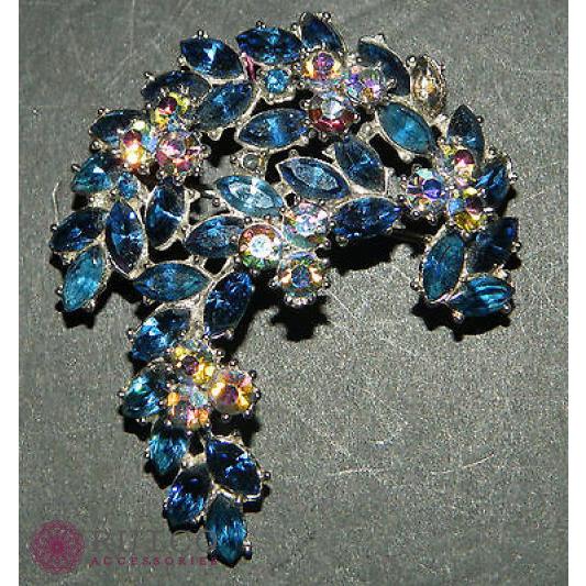 TRIFARI トリファリ ブローチ ラインストーン アンティーク TRIFARI トリファリ ブローチ ビンテージ