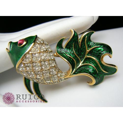 TRIFARI トリファリ ブローチ 魚 アンティーク(23829円)