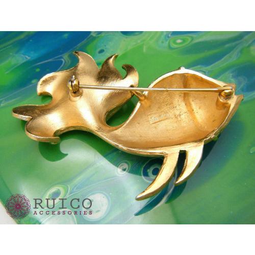 【初期/レア】 TRIFARI トリファリ ブローチ 魚 アンティーク 【A6606496484】(23829円)