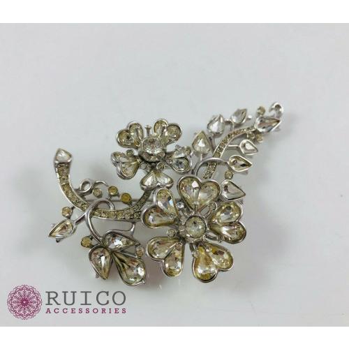 TRIFARI トリファリ ブローチ ラインストーン アンティーク TRIFARI トリファリ ブローチ ビンテージ