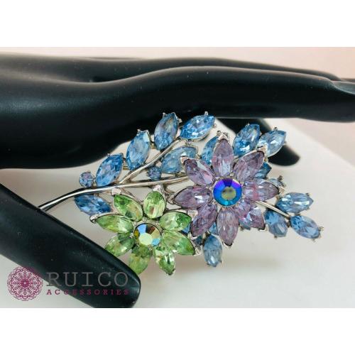 TRIFARI トリファリ ブローチ ラインストーン アンティーク