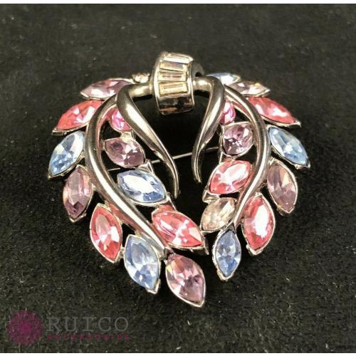 TRIFARI トリファリ ブローチ ラインストーン アンティーク TRIFARI トリファリ ブローチ ビンテージ