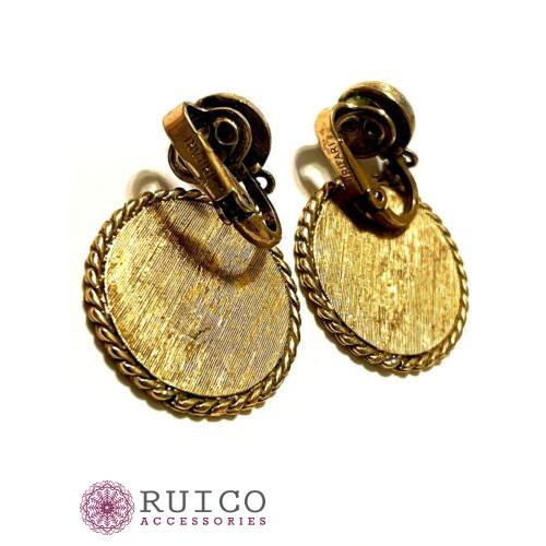 TRIFARI トリファリ イヤリング ピアス ゴールド アンティーク TRIFARI トリファリ イヤリング ピアス ビンテージ