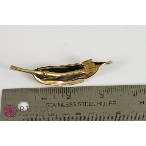 TRIFARI トリファリ ブローチ リーフ 葉 アンティーク TRIFARI トリファリ ブローチ ビンテージ