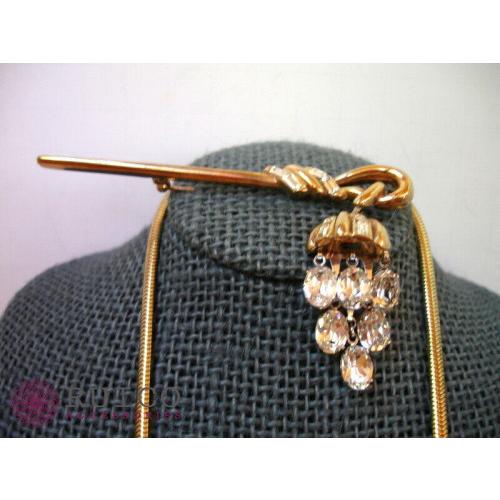 【値下げ・名盤】 TRIFARI トリファリ ブローチ ラインストーン アンティーク 【U5665788282】(20436円)