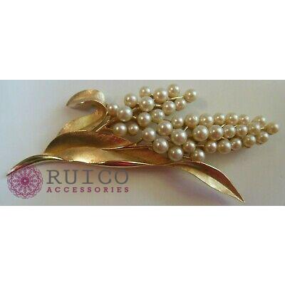 TRIFARI トリファリ ブローチ リーフ 葉 アンティーク TRIFARI トリファリ ブローチ ビンテージ