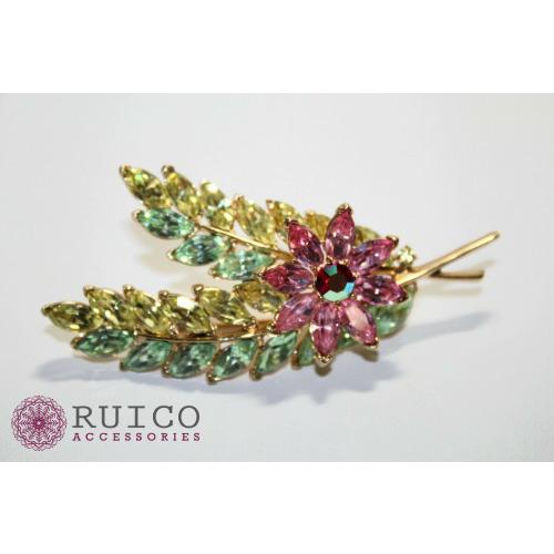 中古品 TRIFARI トリファリ ブローチ グリーン 緑 アンティーク 【2380089810】(14050円)