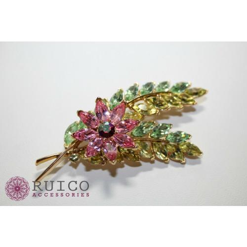 中古品 TRIFARI トリファリ ブローチ グリーン 緑 アンティーク 【2380089810】(14050円)