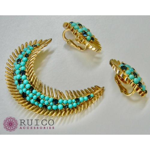 TRIFARI トリファリ ブローチ ラインストーン アンティーク TRIFARI トリファリ ブローチ ビンテージ