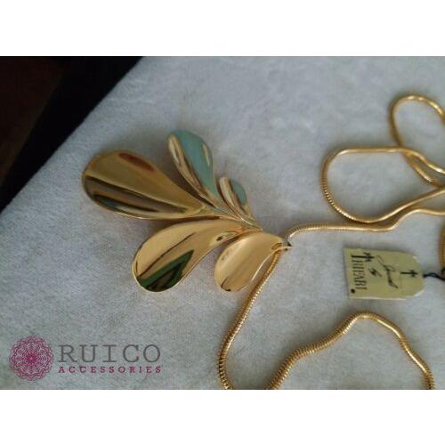 TRIFARI トリファリ ネックレス エナメル アンティーク TRIFARI トリファリ ネックレス ビンテージ