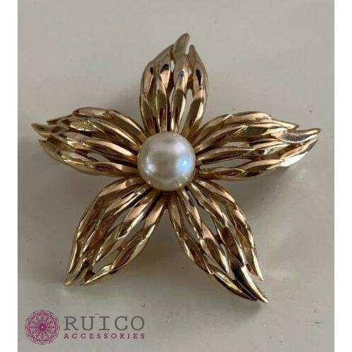 上質で快適 Trifari トリファリ ブローチ フラワー 花 アンティーク ランキング１位受賞 Ksi Com Ng