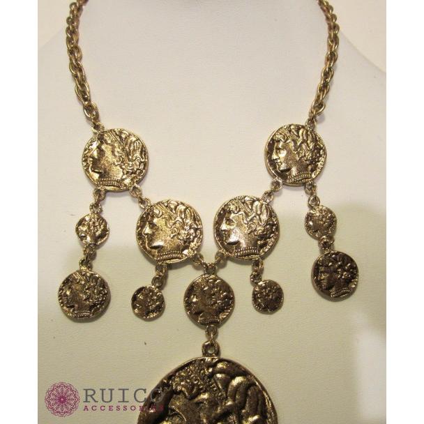 TRIFARI トリファリ ネックレス ゴールド アンティーク TRIFARI トリファリ ネックレス ビンテージ