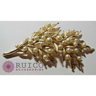 【新品 送料込み】 TRIFARI トリファリ ブローチ リーフ 葉 アンティーク 【3144747213】(18564円)