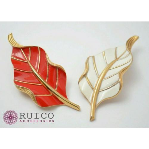 TRIFARI トリファリ ブローチ リーフ 葉 アンティーク