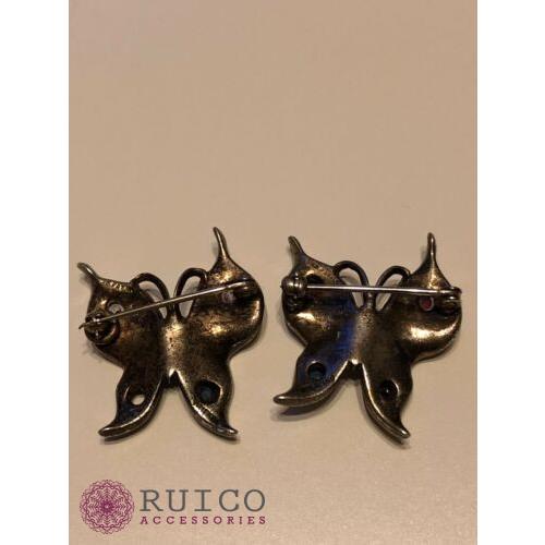 TRIFARI トリファリ ブローチ 蝶 アンティーク TRIFARI トリファリ ブローチ ビンテージ