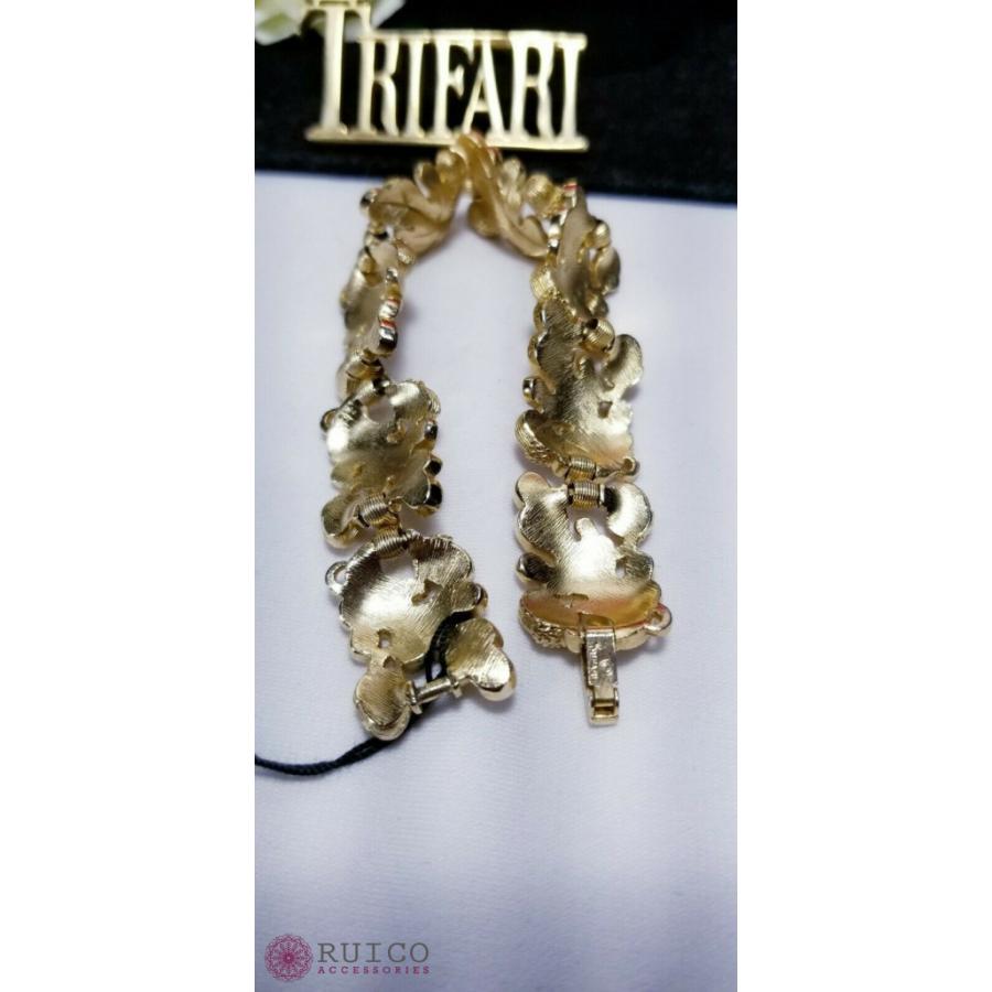 TRIFARI トリファリ ブレスレット ゴールド アンティーク TRIFARI トリファリ ブレスレット ビンテージ