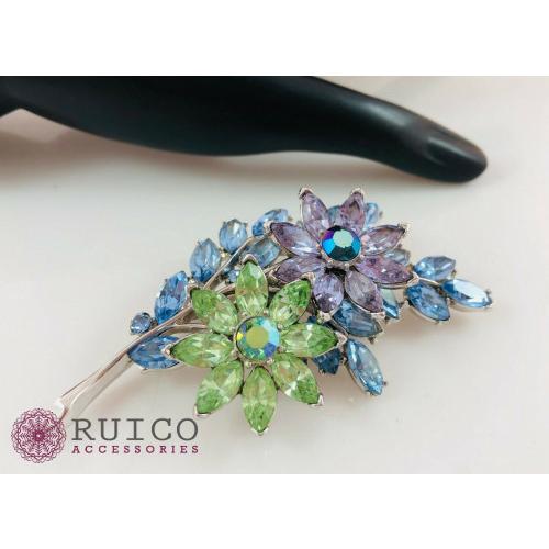 【２点セット】 TRIFARI トリファリ ブローチ グリーン 緑 アンティーク 【J2659562921】(15700円)