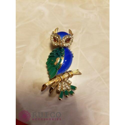 TRIFARI トリファリ ブローチ グリーン 緑 アンティーク