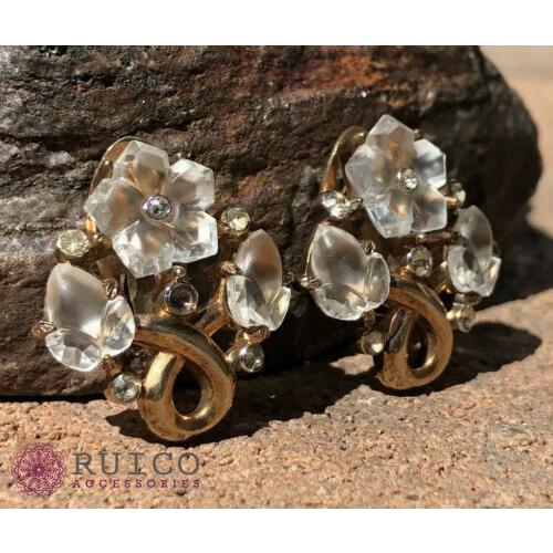 TRIFARI トリファリ イヤリング ピアス ゴールド アンティーク TRIFARI トリファリ イヤリング ピアス ビンテージ