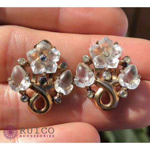 TRIFARI トリファリ イヤリング ピアス ゴールド アンティーク TRIFARI トリファリ イヤリング ピアス ビンテージ