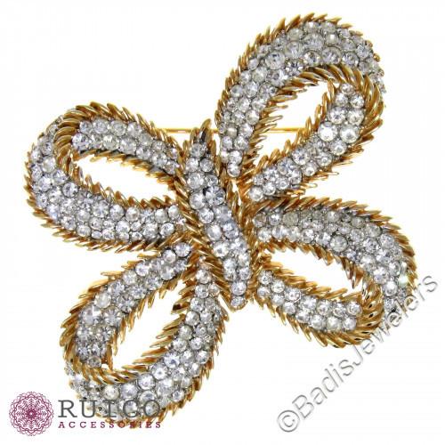 TRIFARI トリファリ ブローチ 蝶 アンティーク