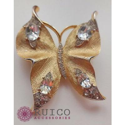 動作確認 TRIFARI トリファリ ブローチ ラインストーン アンティーク 【3083047454】(18200円)