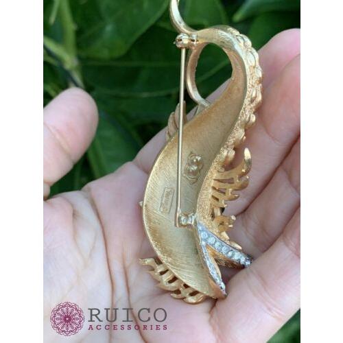 TRIFARI トリファリ ブローチ ラインストーン アンティーク TRIFARI トリファリ ブローチ ビンテージ