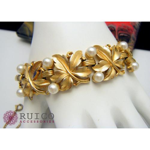 TRIFARI トリファリ ブレスレット ゴールド アンティーク TRIFARI トリファリ ブレスレット ビンテージ