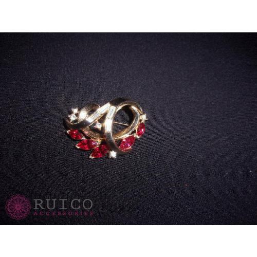 TRIFARI トリファリ ブローチ ラインストーン アンティーク