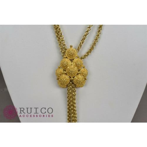 【美品】 TRIFARI トリファリ ネックレス ゴールド アンティーク 【2380022366】(14050円)