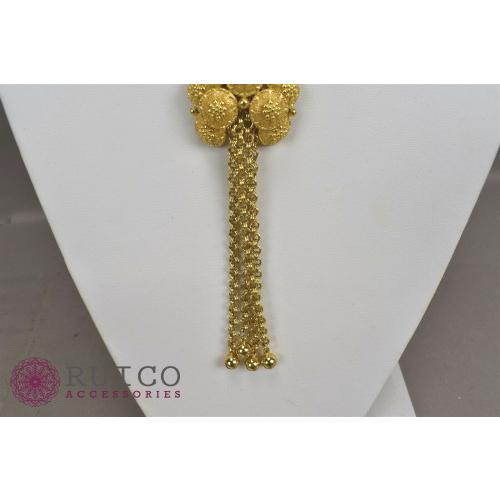 【美品】 TRIFARI トリファリ ネックレス ゴールド アンティーク 【2380022366】(14050円)