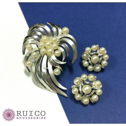 Trifari トリファリ ブローチ フラワー 花 アンティーク 花 ヤフー店 Accessories ブローチ Ruico 腕時計 アクセサリー Wdoyan オンライン