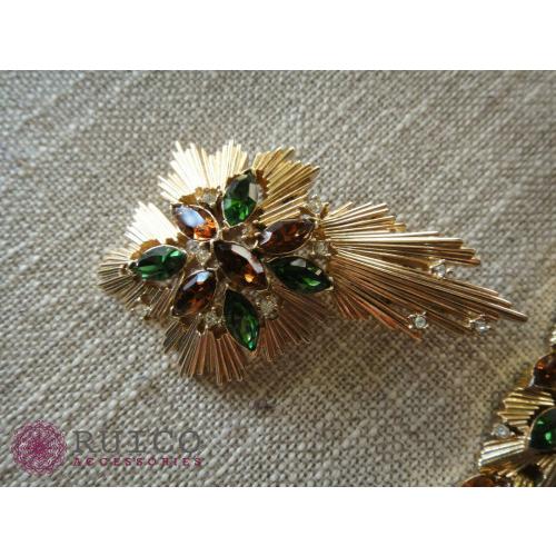 TRIFARI トリファリ イヤリング ピアス ゴールド アンティーク TRIFARI トリファリ イヤリング ピアス ビンテージ