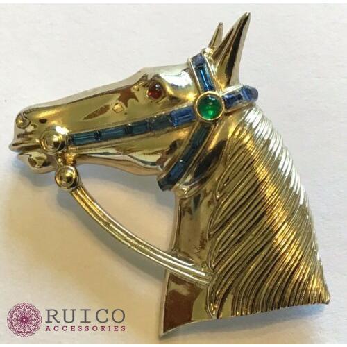 TRIFARI トリファリ ブローチ ラインストーン アンティーク