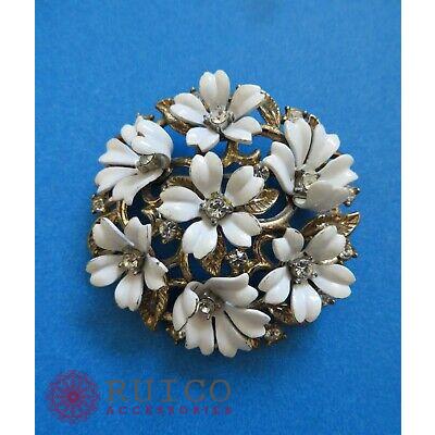 TRIFARI トリファリ ブローチ ラインストーン アンティーク