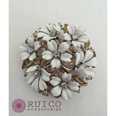 TRIFARI トリファリ ブローチ ラインストーン アンティーク TRIFARI トリファリ ブローチ ビンテージ