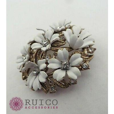 TRIFARI トリファリ ブローチ ラインストーン アンティーク TRIFARI トリファリ ブローチ ビンテージ