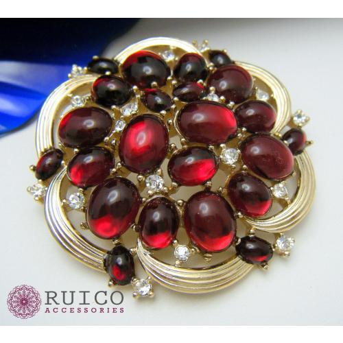 ほぼ未使用 TRIFARI トリファリ ブローチ ラインストーン アンティーク 【GMS6606448754】(23829円)