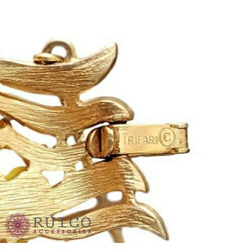 TRIFARI トリファリ ブレスレット ゴールド アンティーク TRIFARI トリファリ ブレスレット ビンテージ