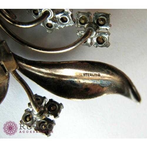 TRIFARI トリファリ ブローチ ラインストーン アンティーク TRIFARI トリファリ ブローチ ビンテージ