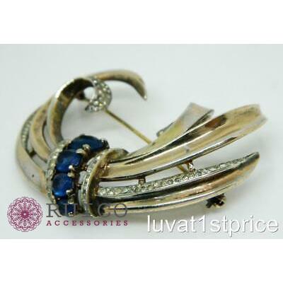 TRIFARI トリファリ ブローチ ラインストーン アンティーク TRIFARI トリファリ ブローチ ビンテージ