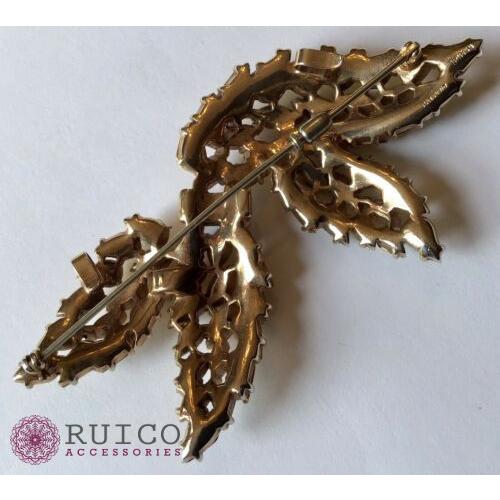 TRIFARI トリファリ ブローチ ラインストーン アンティーク TRIFARI トリファリ ブローチ ビンテージ