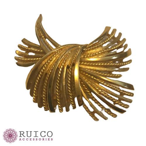 出産祝い トリファリ Trifari アクセサリ ジュエリー コスチューム ヴィンテージ ブローチ アンティーク ゴールド レディースアクセサリー Dagl Tg