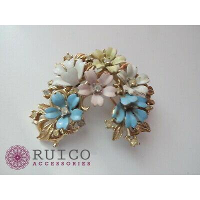 TRIFARI トリファリ ブローチ ラインストーン アンティーク