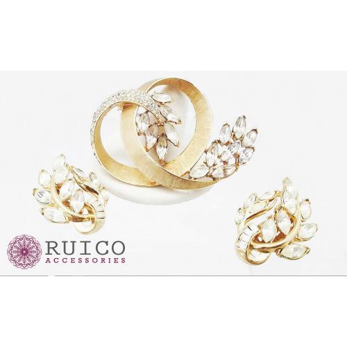 TRIFARI トリファリ イヤリング ピアス ゴールド アンティーク TRIFARI トリファリ イヤリング ピアス ビンテージ